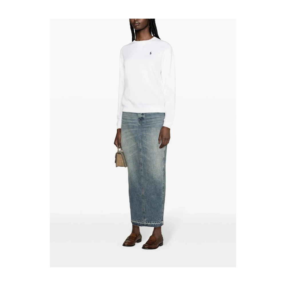 Ralph Lauren Lange Mouw Sweatshirt White Dames