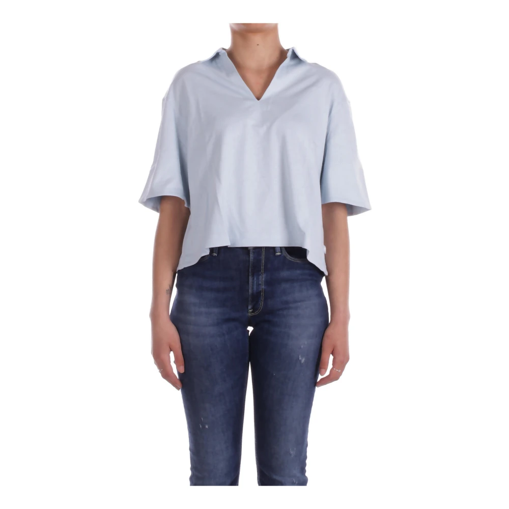 K-Way Donna Blu Top, L, New,