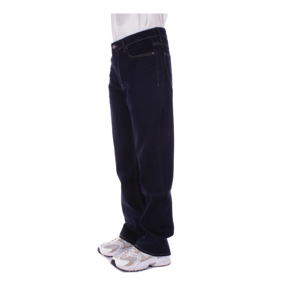 Guess Zwarte Denim Jeans met Logo Black Heren