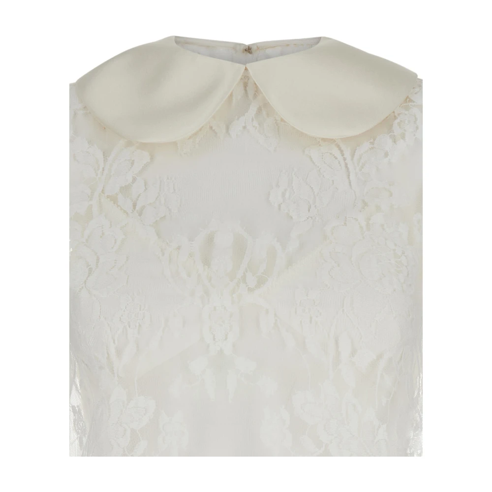 Dolce & Gabbana Witte Mini Jurk Look 53 White Dames