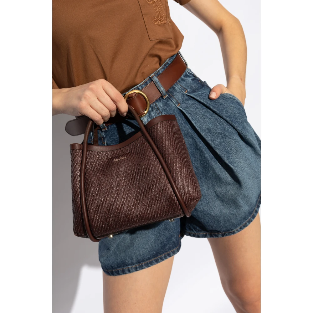 Max Mara Zomer marine XS handtas Brown Dames