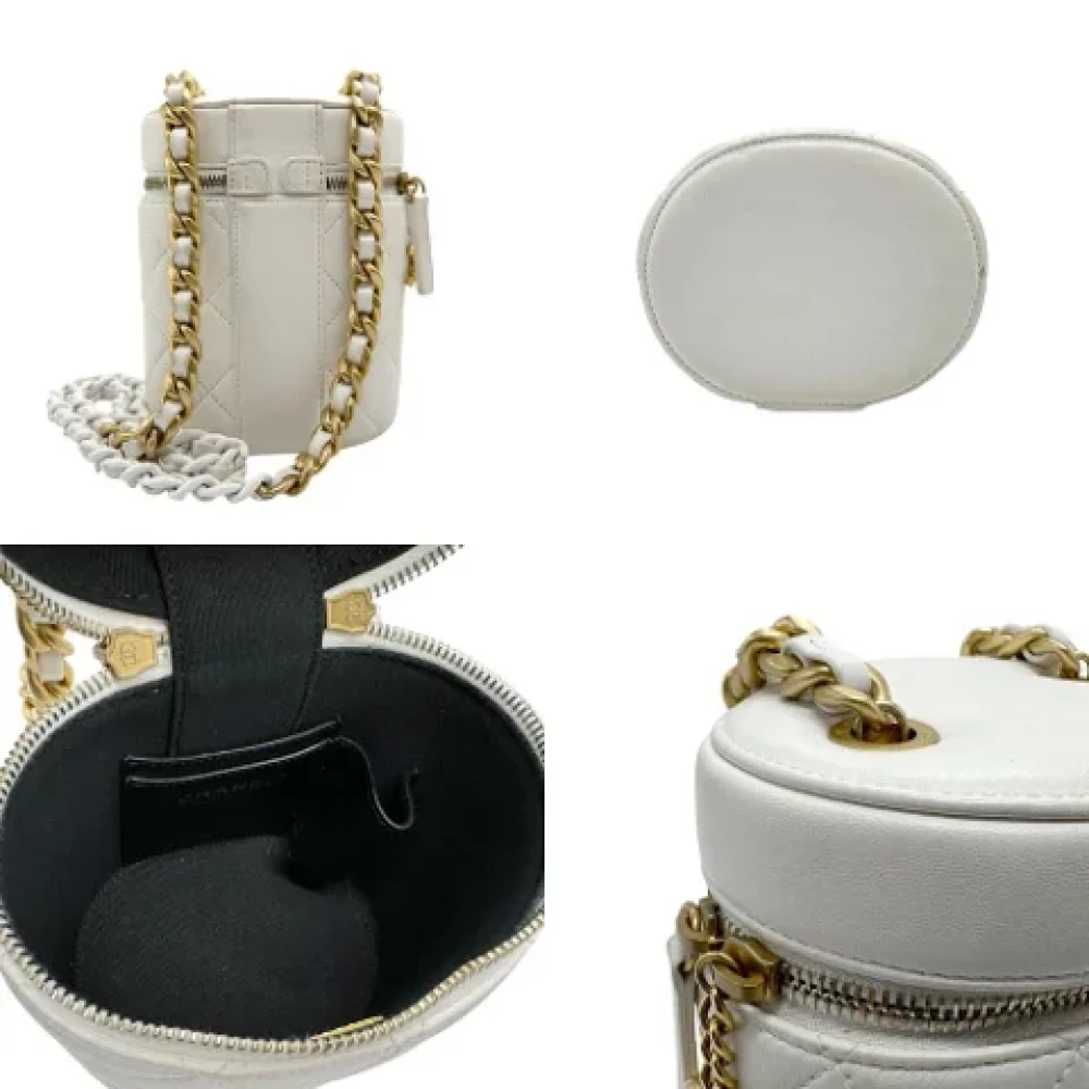 Chanel Vintage Pre-owned Leather chanel-bags White Dames