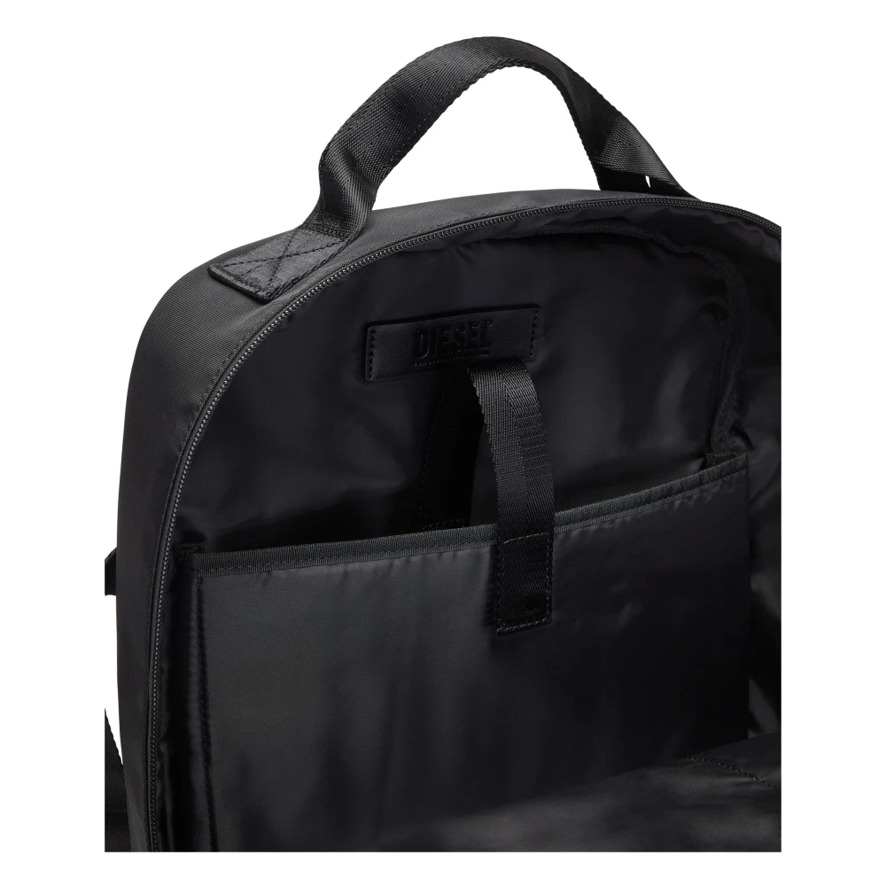 Diesel Dsrt Backpack Utility backpack in printed nylon Black Heren