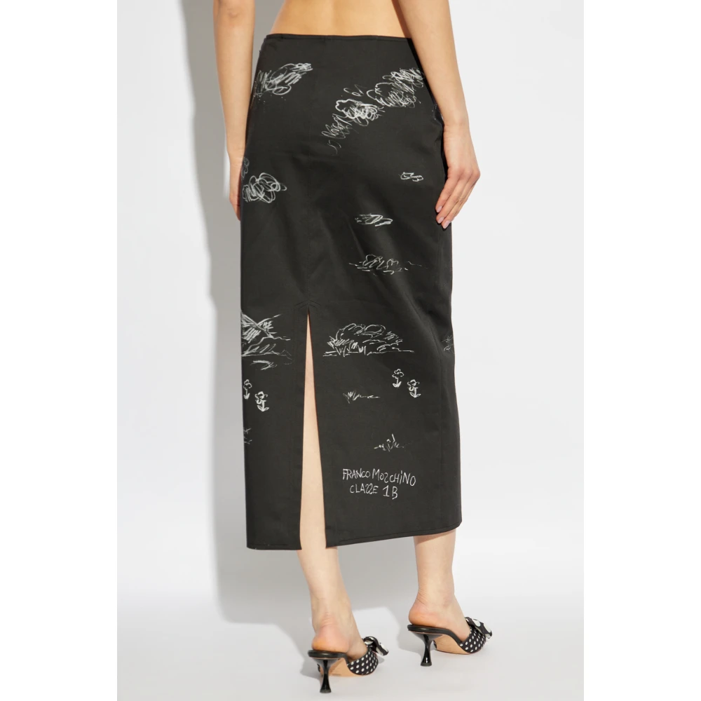 Moschino Rok met print Black Dames