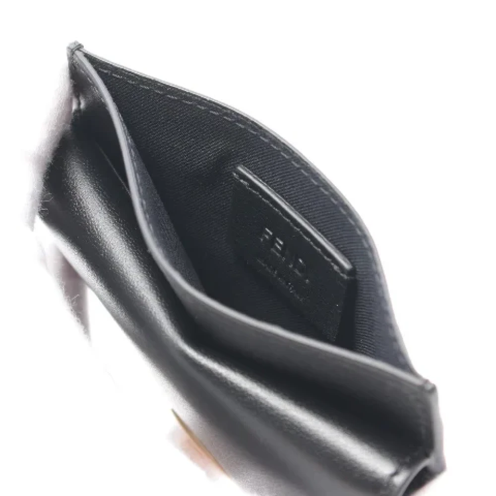 Fendi Vintage Pre-owned Leather wallets Black Dames