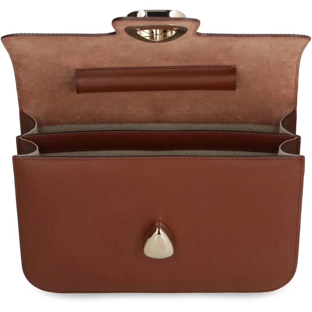 A.p.c. Astra Leren Schoudertas Brown Dames