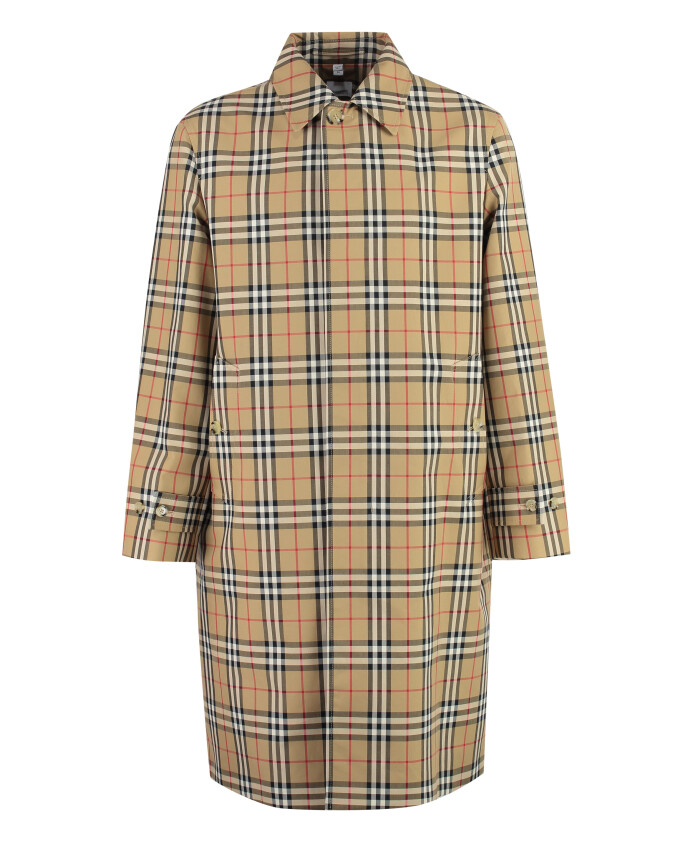 check-motif-cotton-coat