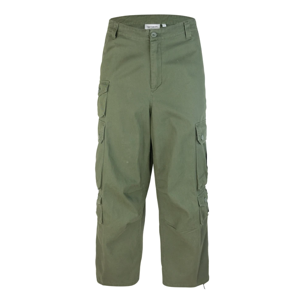 Carhartt WIP Groene Katoenen Relaxte Fit Broek Green Heren