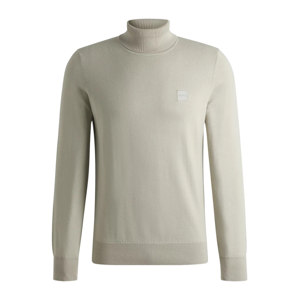 Hugo Boss Zachte coltrui in kasjmiermix Beige Heren