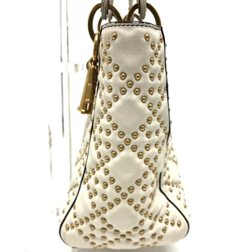 Dior Vintage Pre-owned Leather dior-bags White Dames