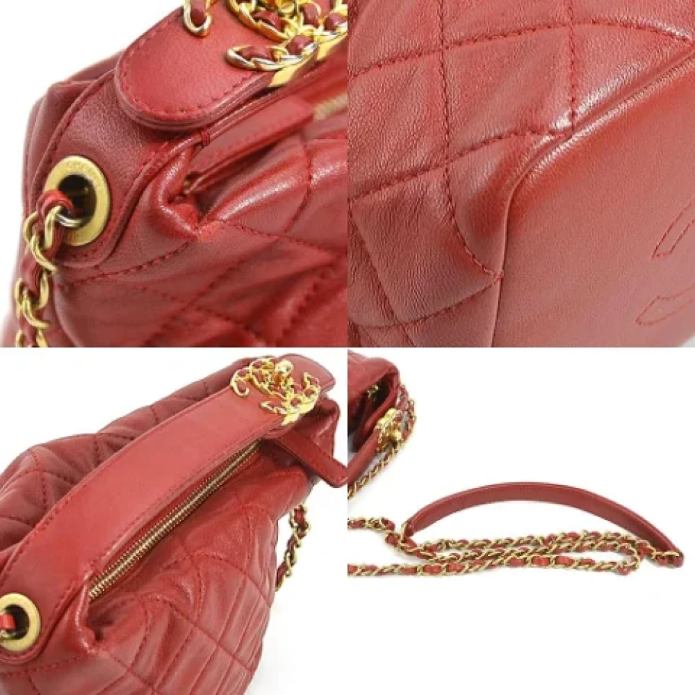 Chanel Vintage Pre-owned Leather shoulder-bags Red Dames