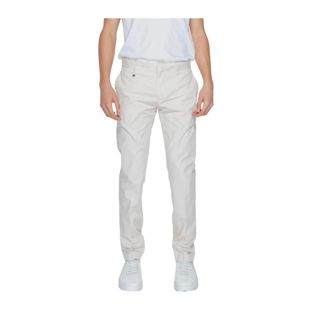 Antony Morato Men's White Slim Fit Casual Trousers