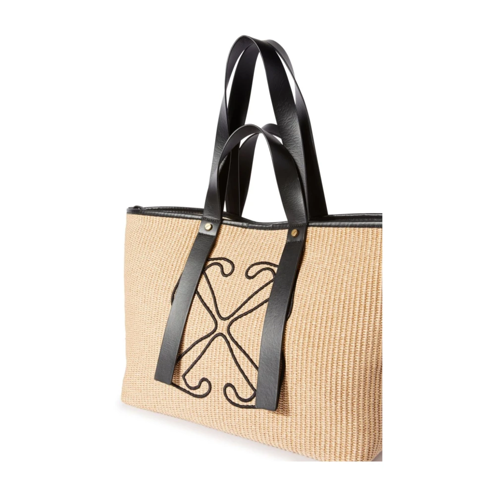 Off White Tote Bags Beige Dames