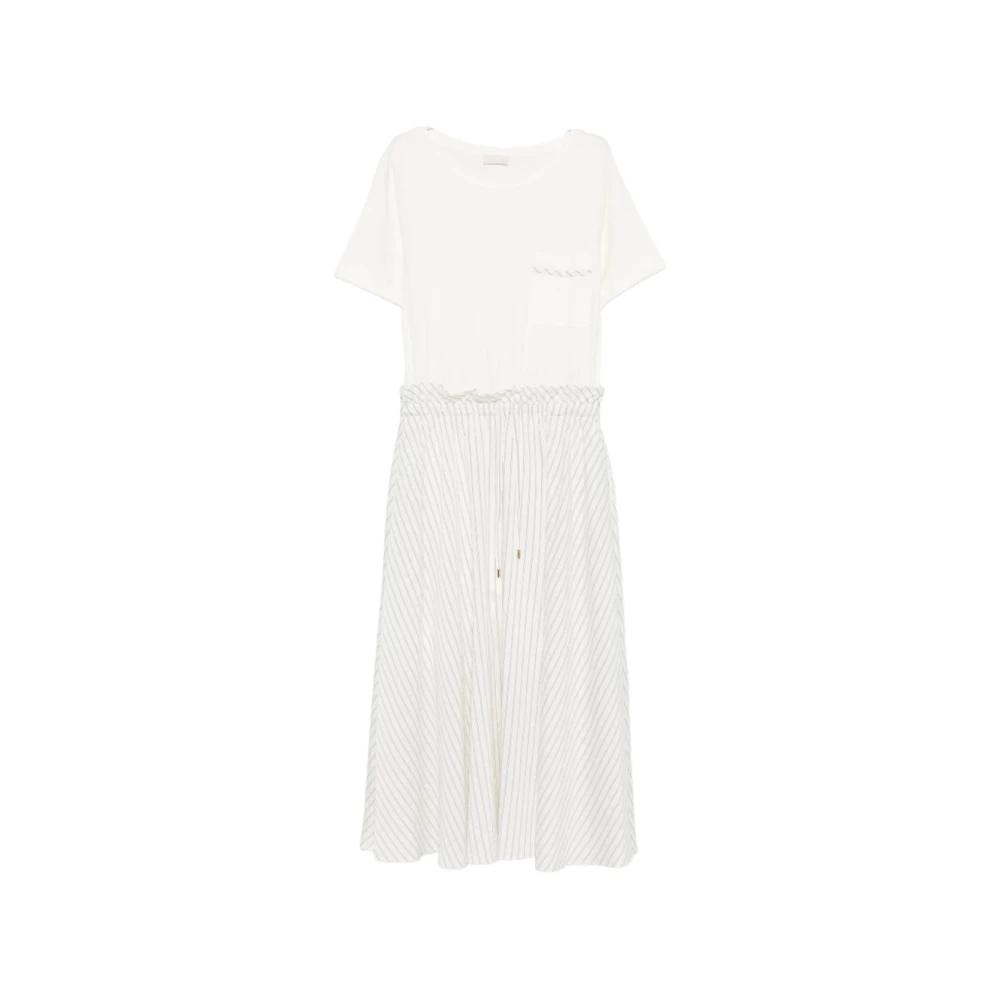 Liu Jo Women's White Midi Dresses, M, Wa6308 T437a Y9990 Midi Dress