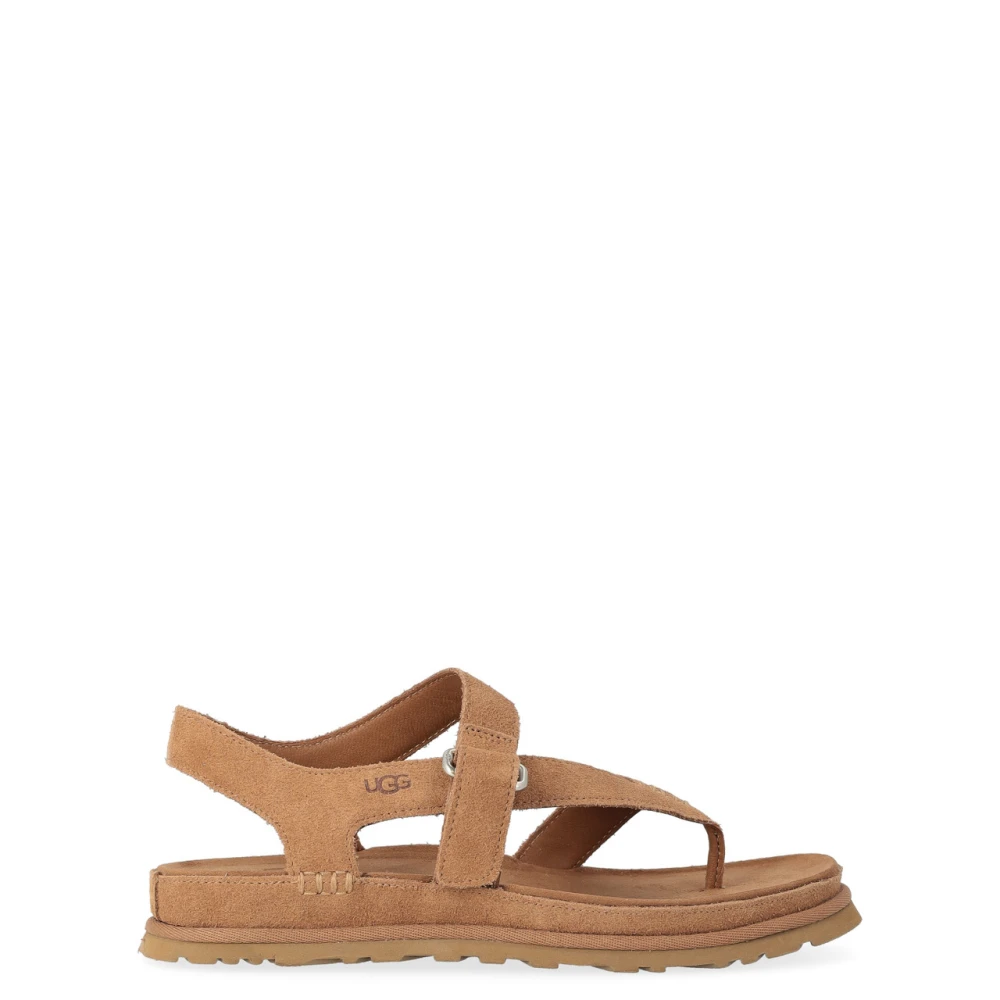 Ugg Women's Brown Goldengaze Sandal - Flat Sandals - 3 Uk - Shoes