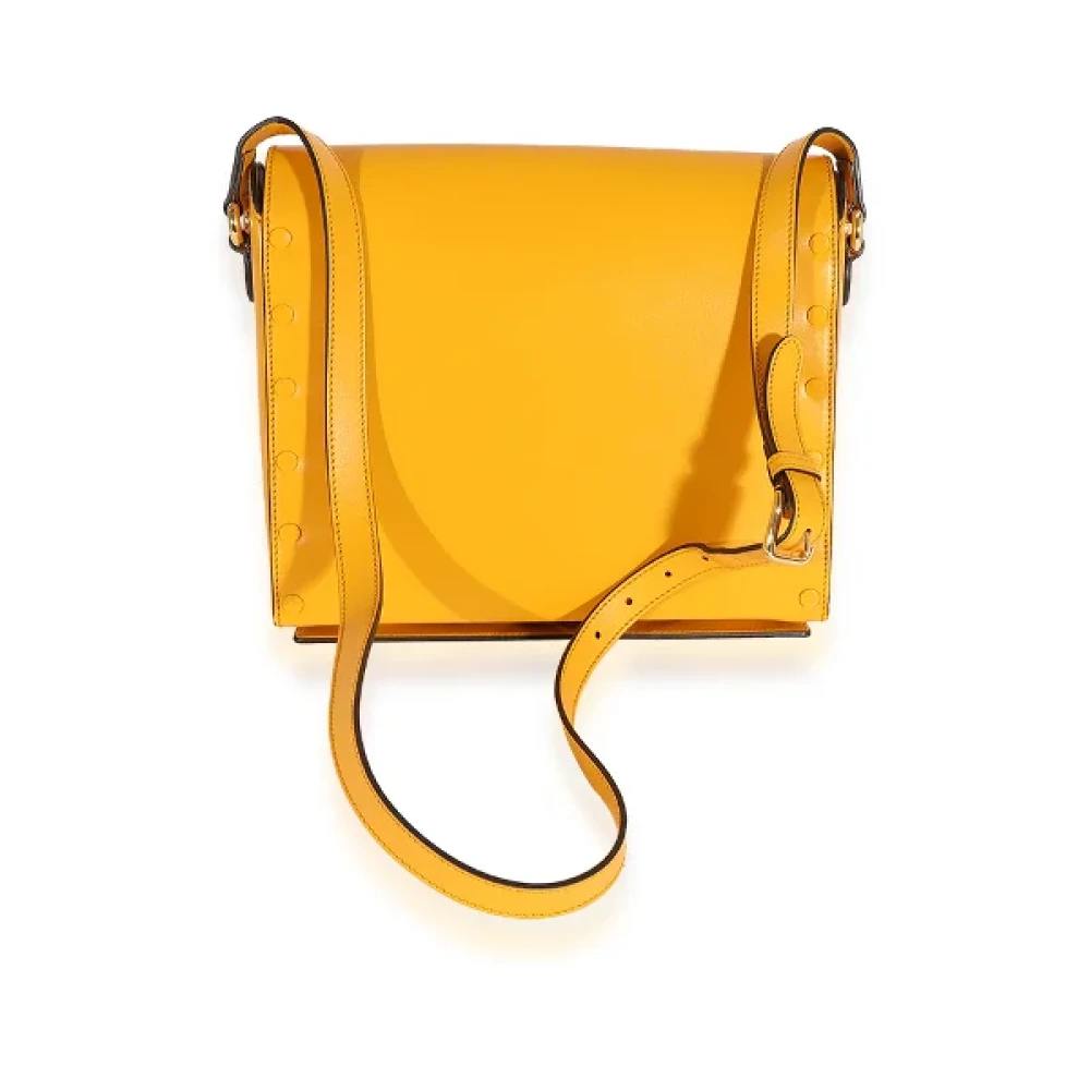 Gucci Vintage Pre-owned Leather crossbody-bags Yellow Dames