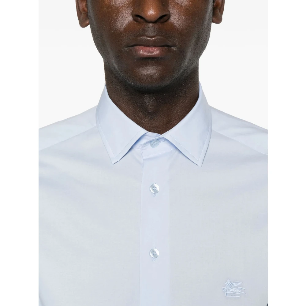 ETRO Roma Shirt in Trendy Stijl Blue Heren