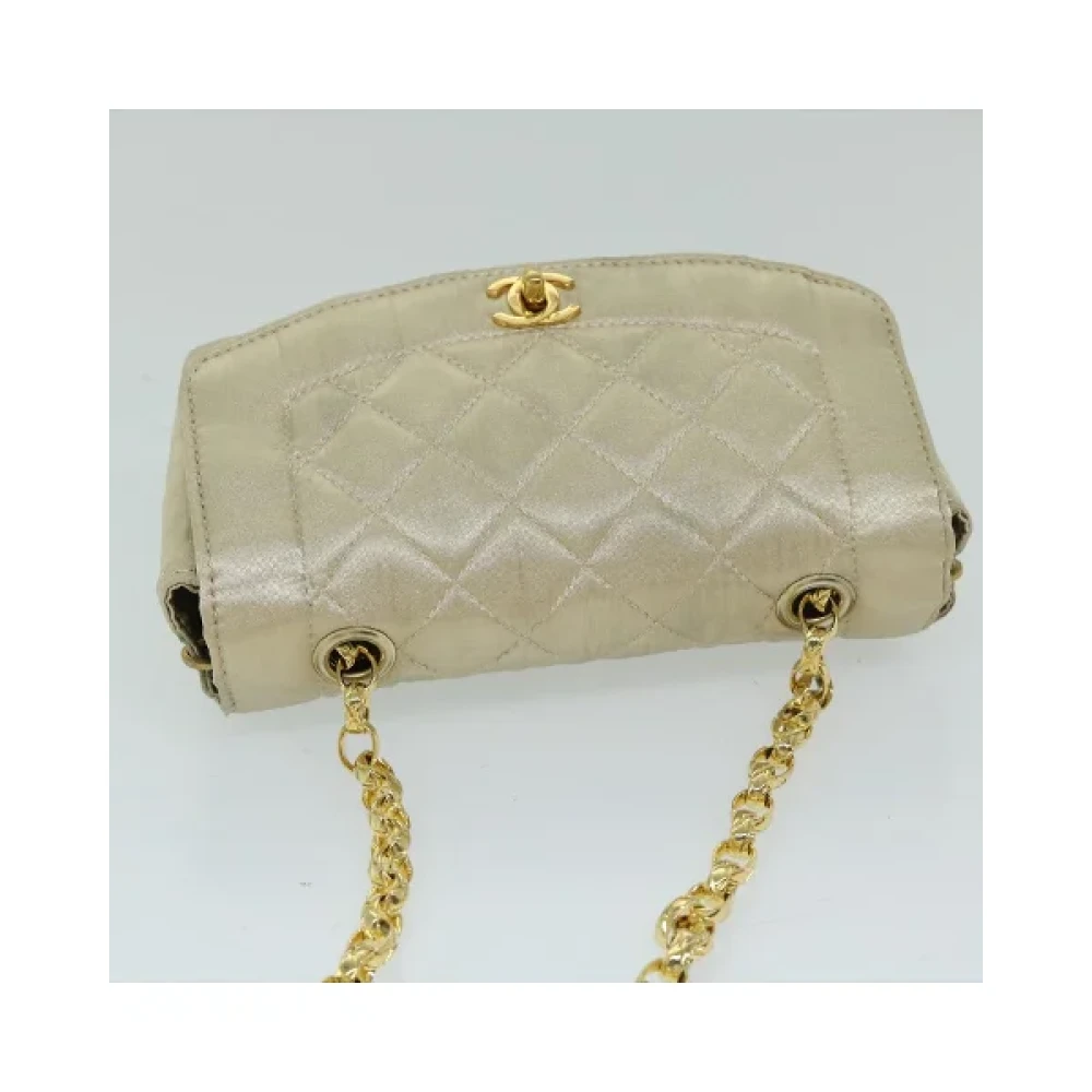 Chanel Vintage Pre-owned Satin chanel-bags Yellow Dames