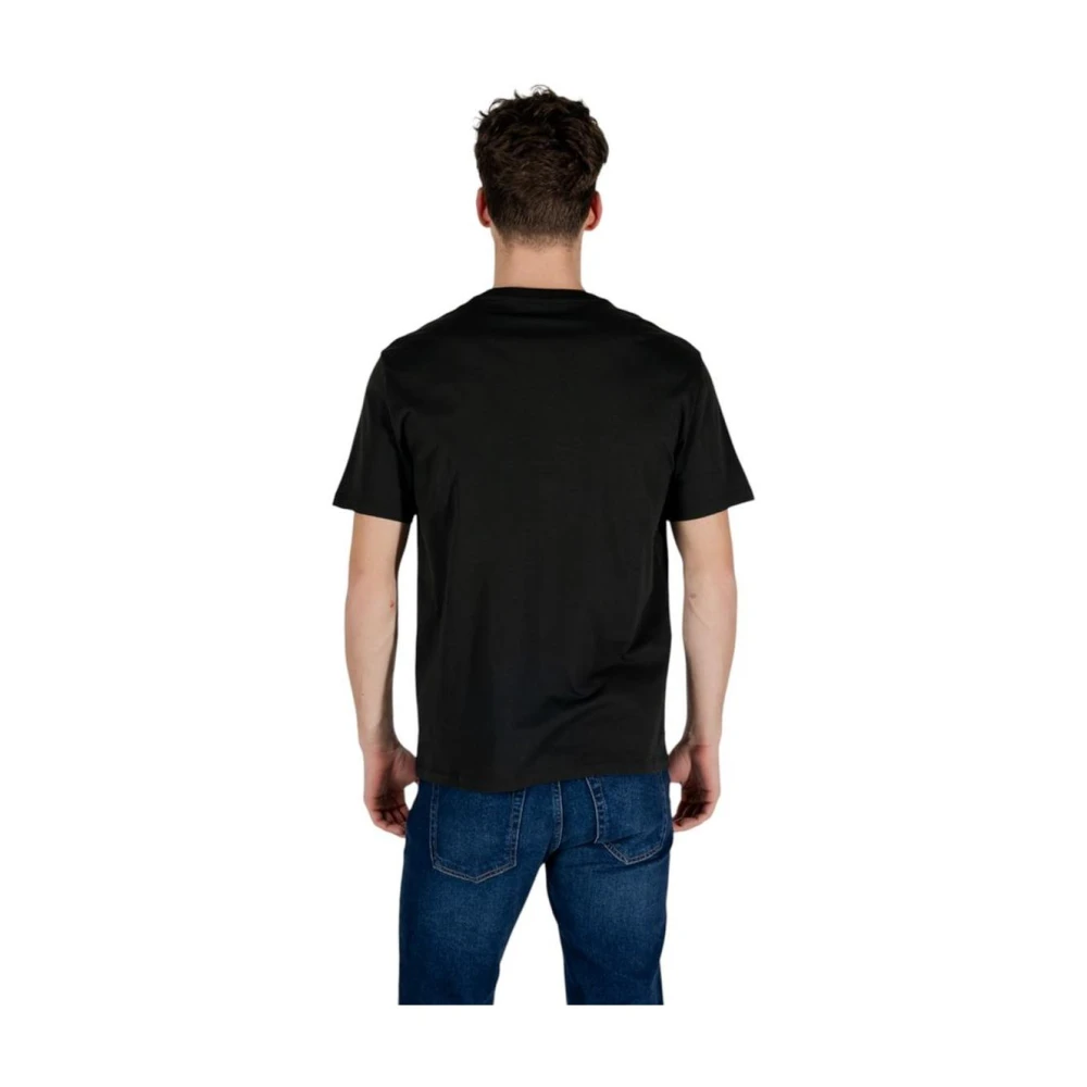 Armani Exchange Zwart & Wit Crew Neck T-Shirt Black Heren