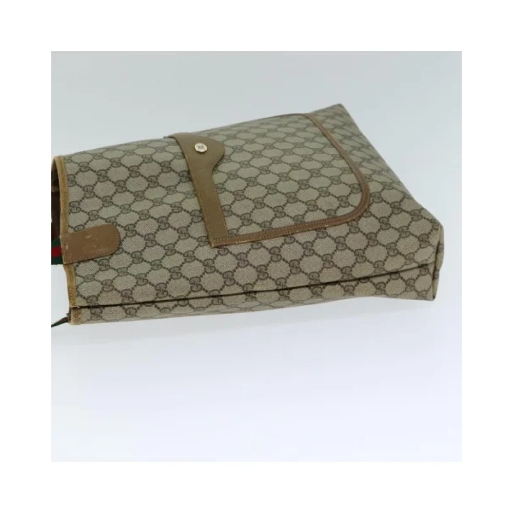 Gucci Vintage Pre-owned Leather handbags Beige Dames