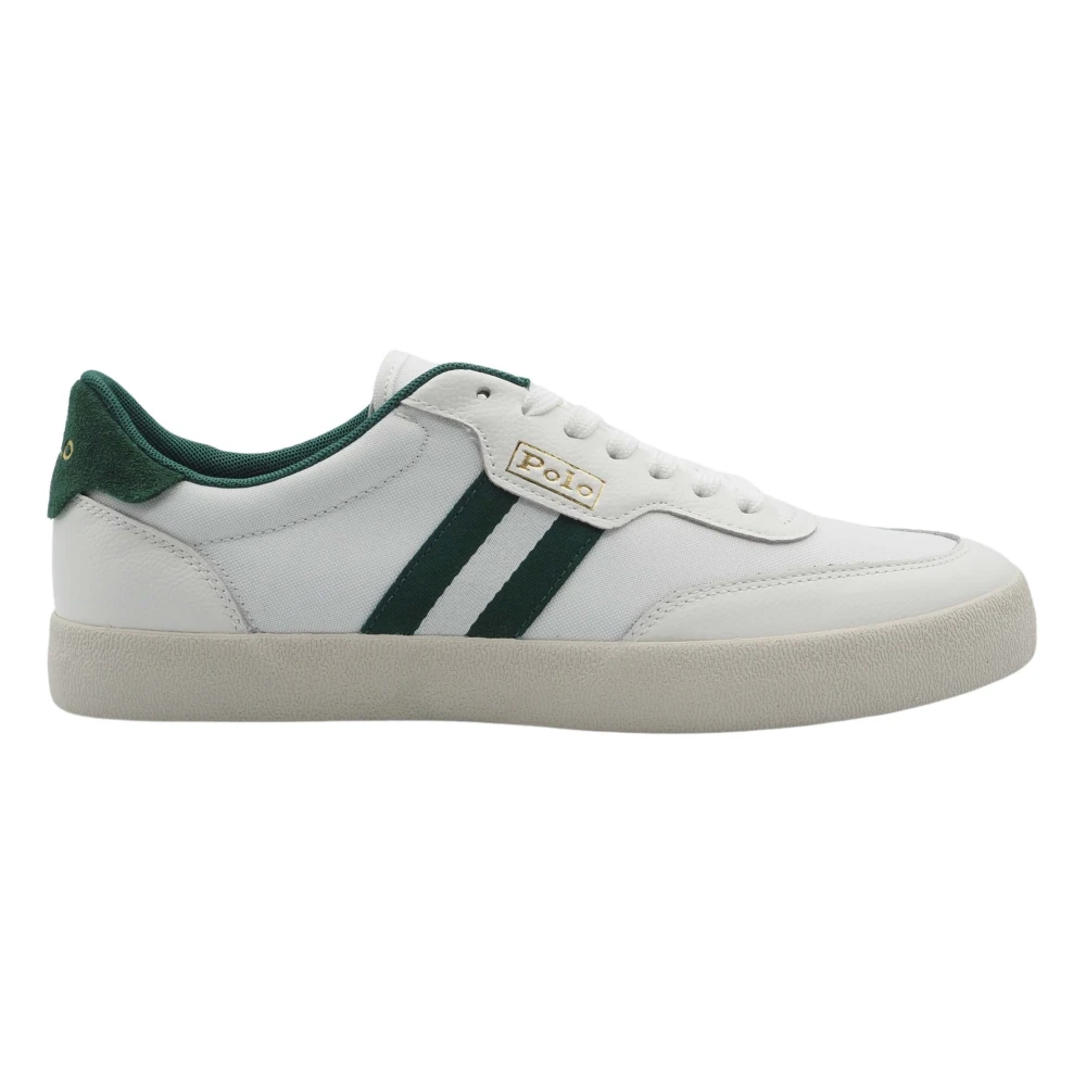 Ralph Lauren Witte en groene sneakers Heren Schoenen