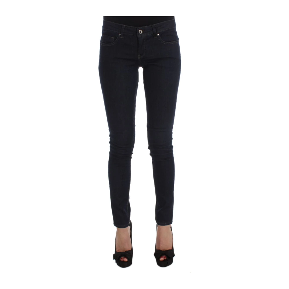 Costume National Women's Blue Slim Designer Denim Fit Jeans