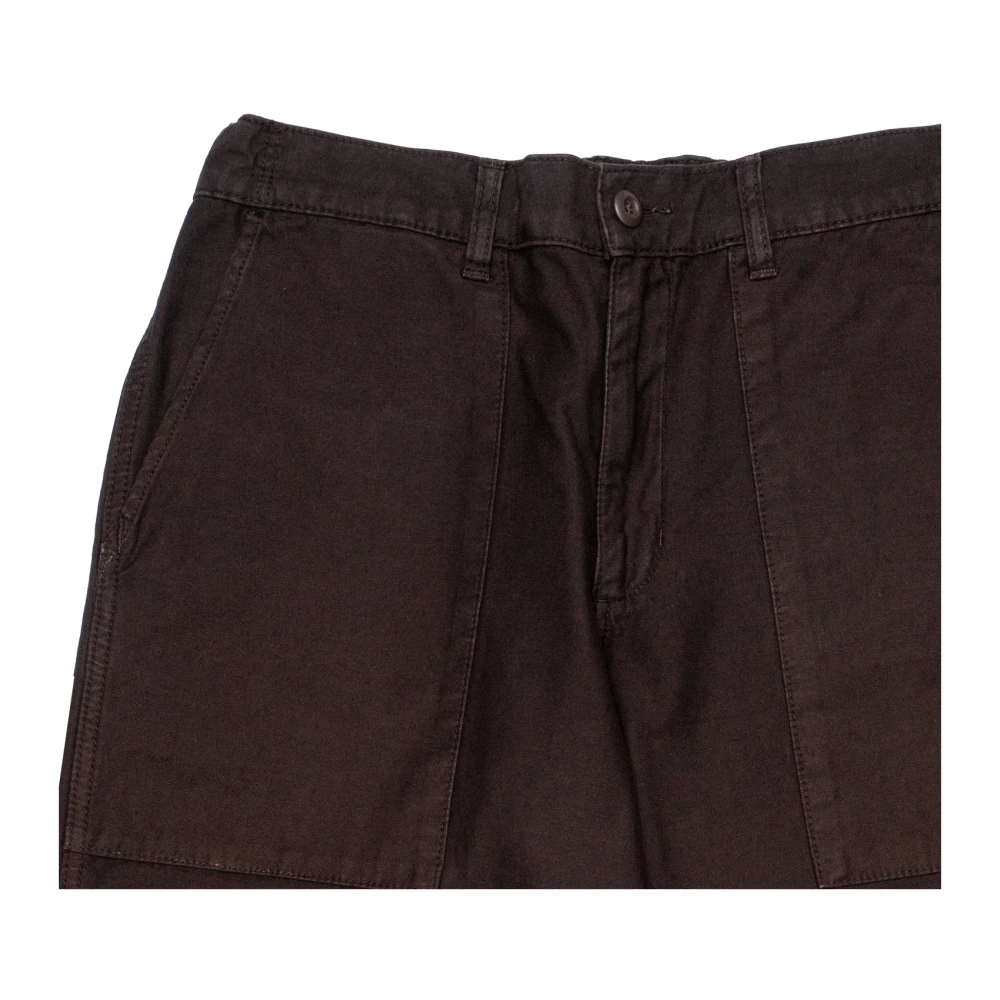 Edwin Comfortabele katoenen broek Brown Heren