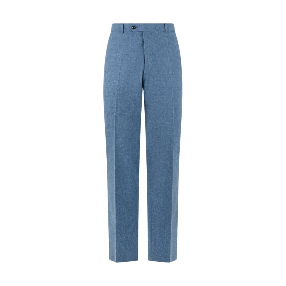 Brooks Brothers Blue Tropical Virgin Wool Trousers - Male - Suit Trousers - W32 - Trousers