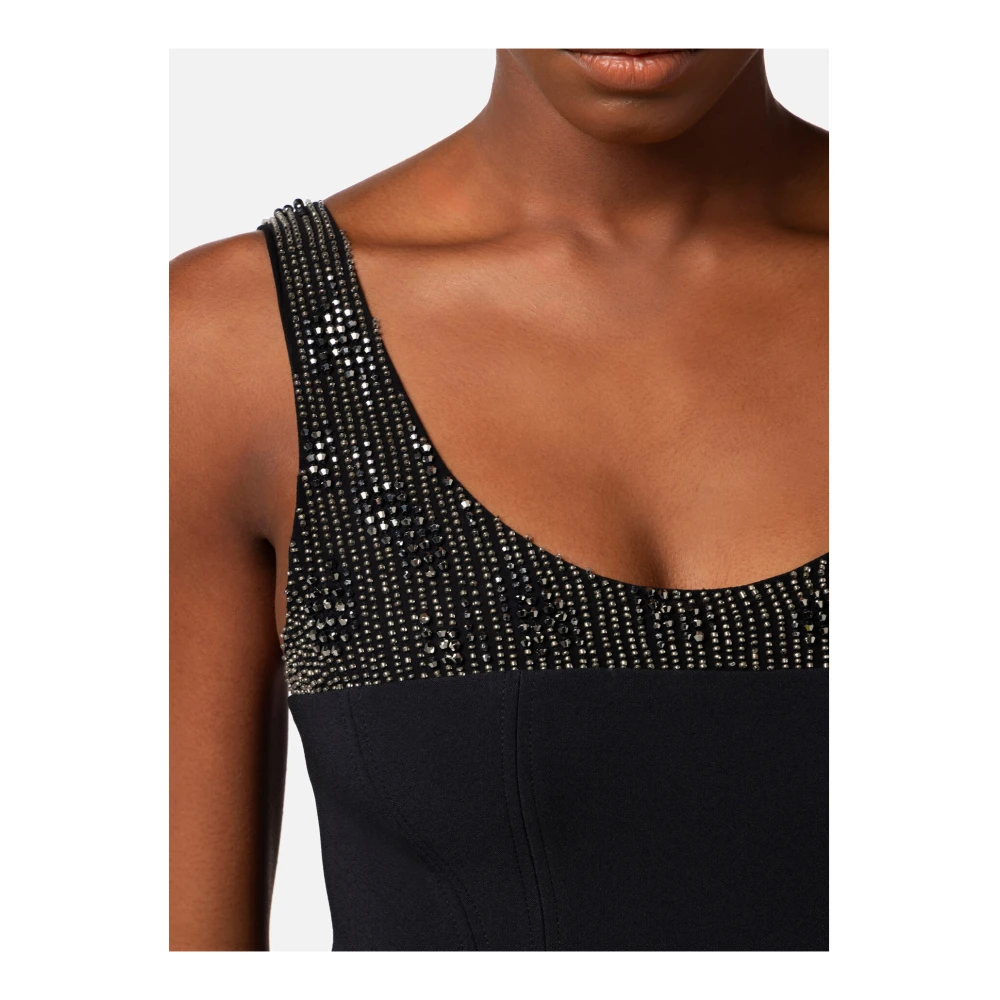 Elisabetta Franchi Short Dresses Black Dames