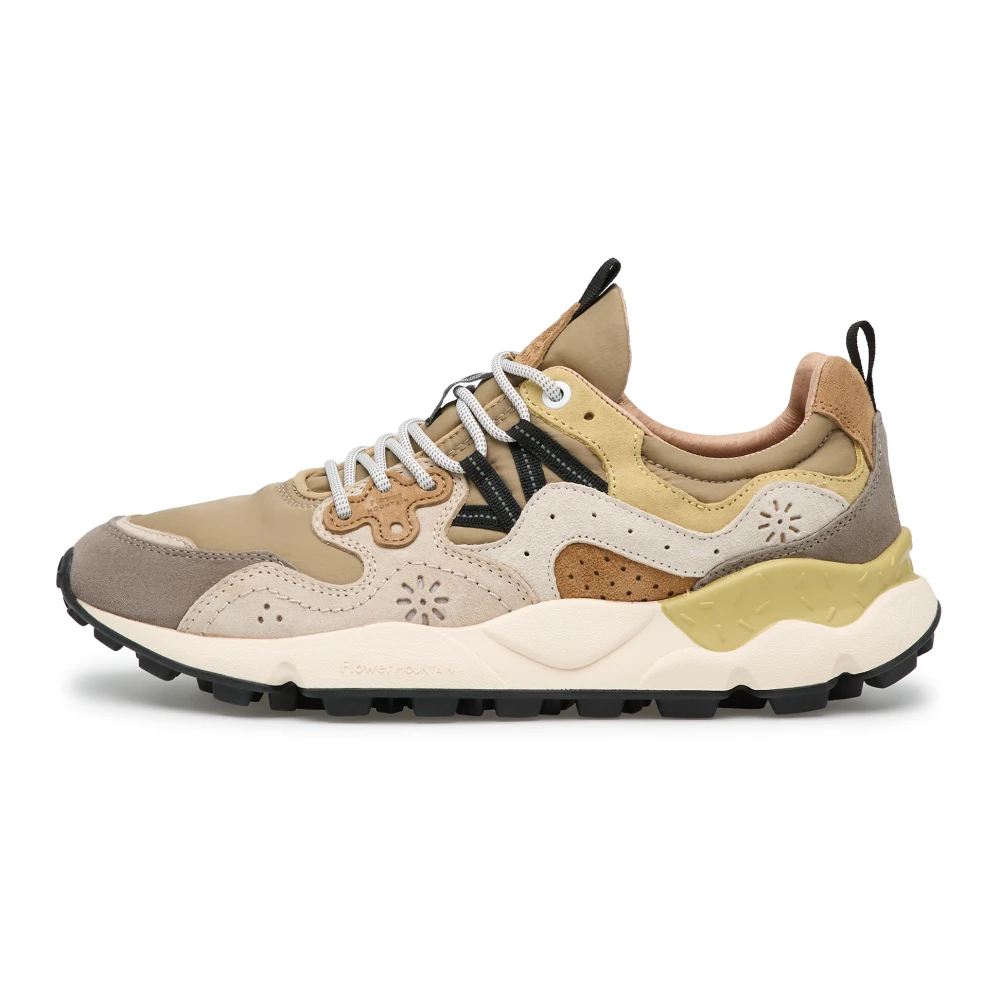 Flower Mountain Sneakers Yamano 3 Suede-Nylon Mud/Taupe/Milk - Image 4