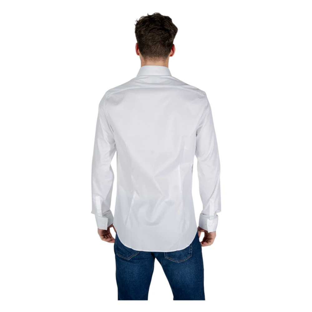 Calvin Klein Lente Zomer Lange Mouw Shirt White Heren