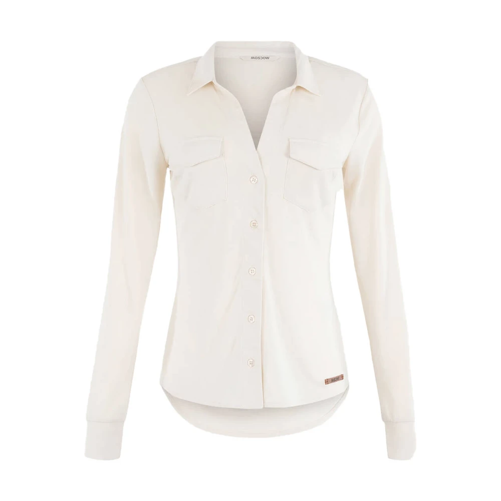 Moscow Twilight Blouse Lange Mouw Beige Dames