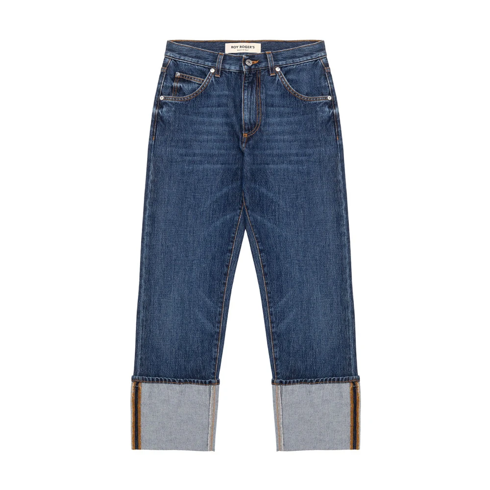 Roy Roger's Donkere Wassing Denim Klassieke Jeans Blue Dames