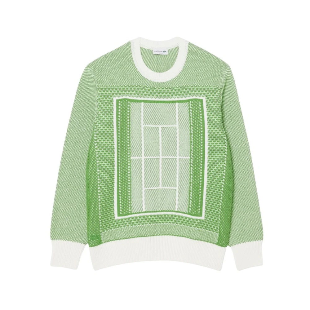 Lacoste Herr Grön Stickade Tröjor L, Rundhalsstickat