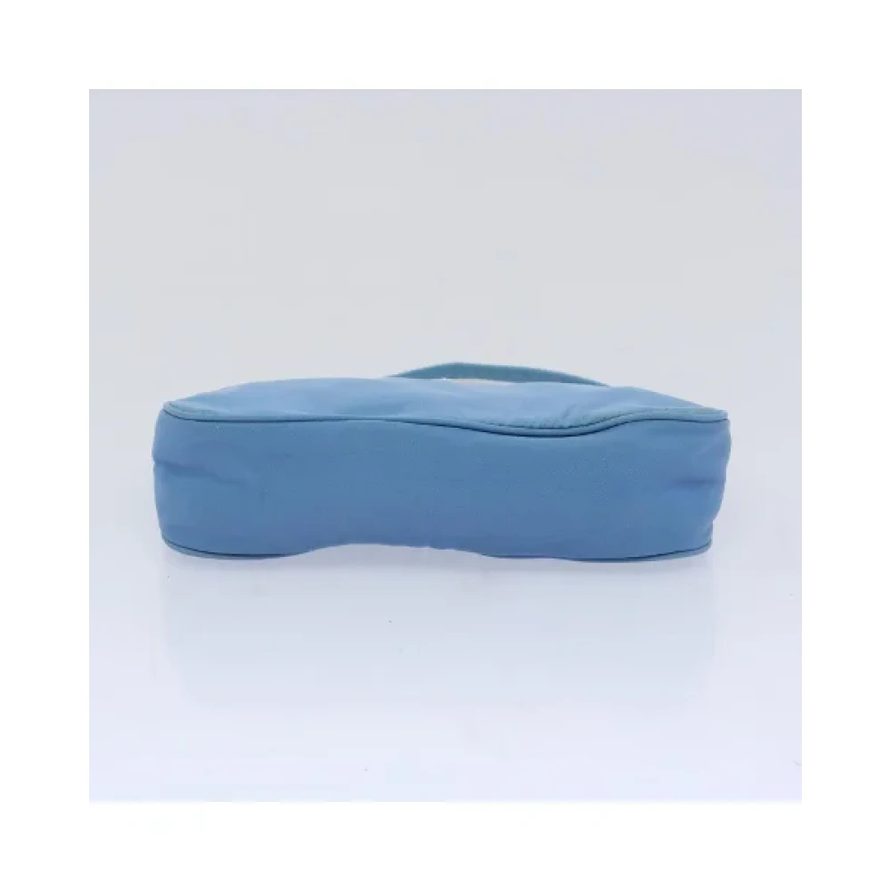 Prada Vintage Pre-owned Nylon home-office Blue Dames