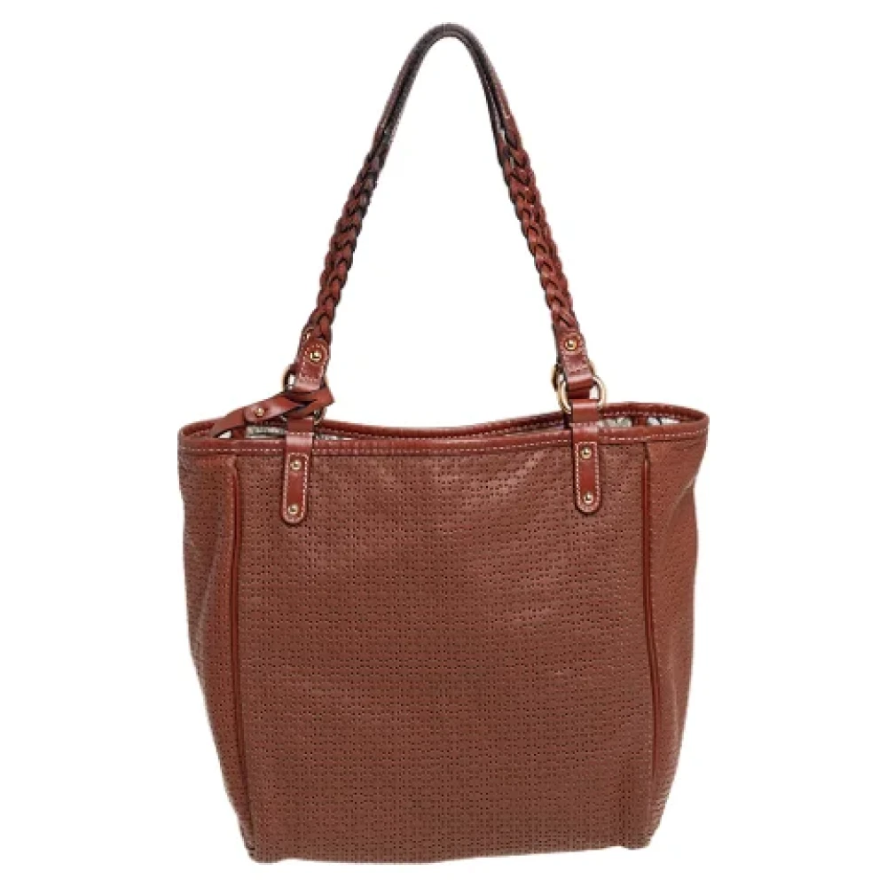 Salvatore Ferragamo Pre-owned Leather totes Brown Dames