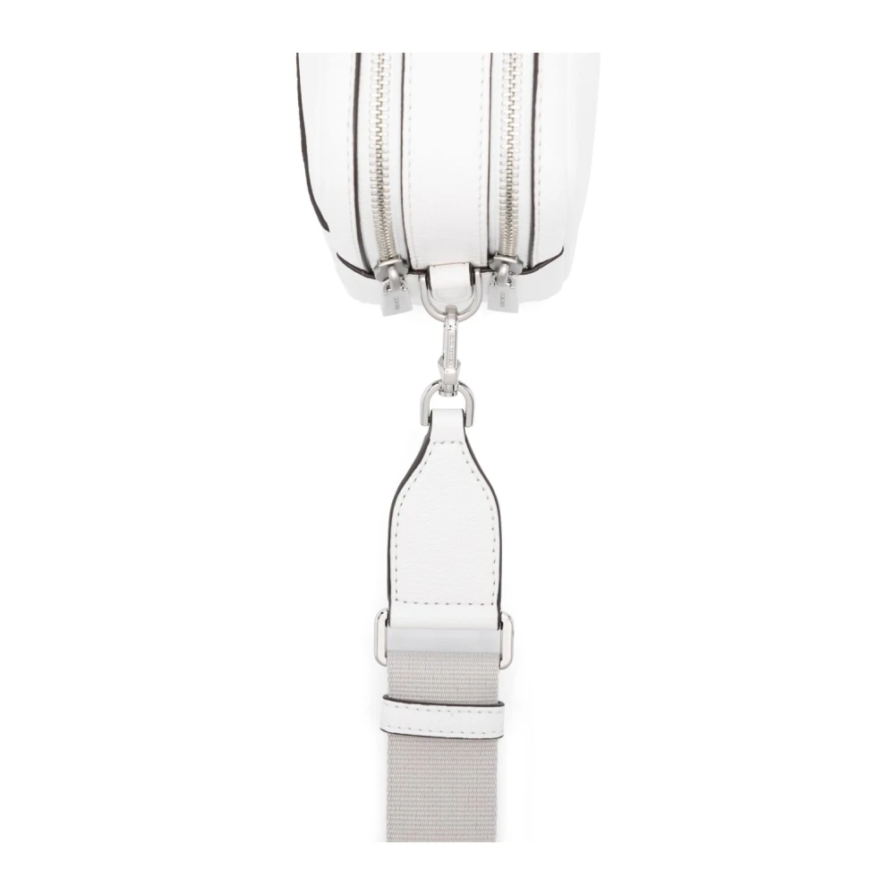 Michael Kors Witte Schoudertas Elegante Stijl White Dames