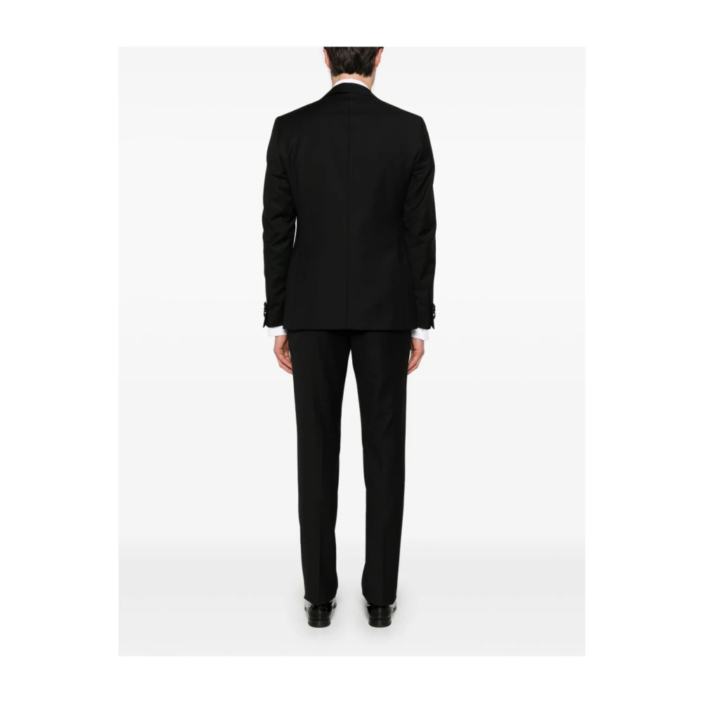 Corneliani Zwart pak voor mannen Black Heren