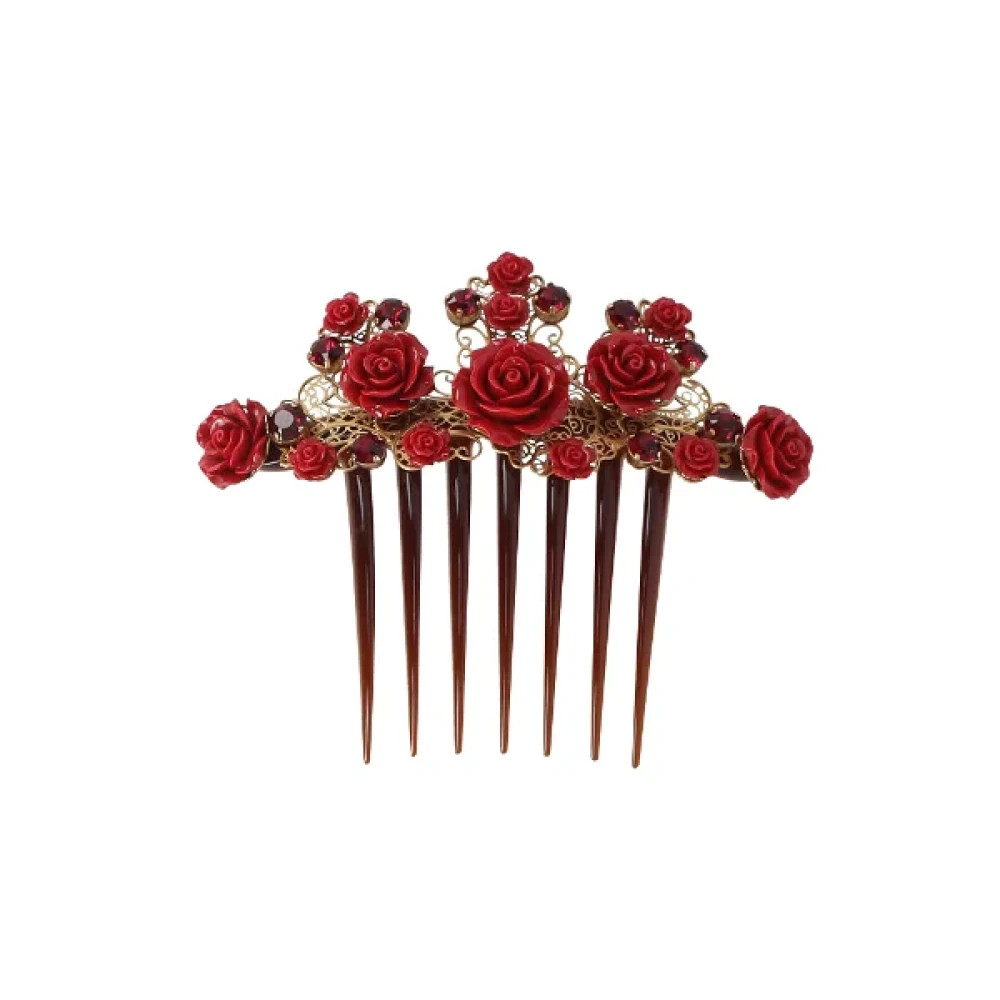 Dolce & Gabbana Pre-owned Plastic hair-accessories Red Dames