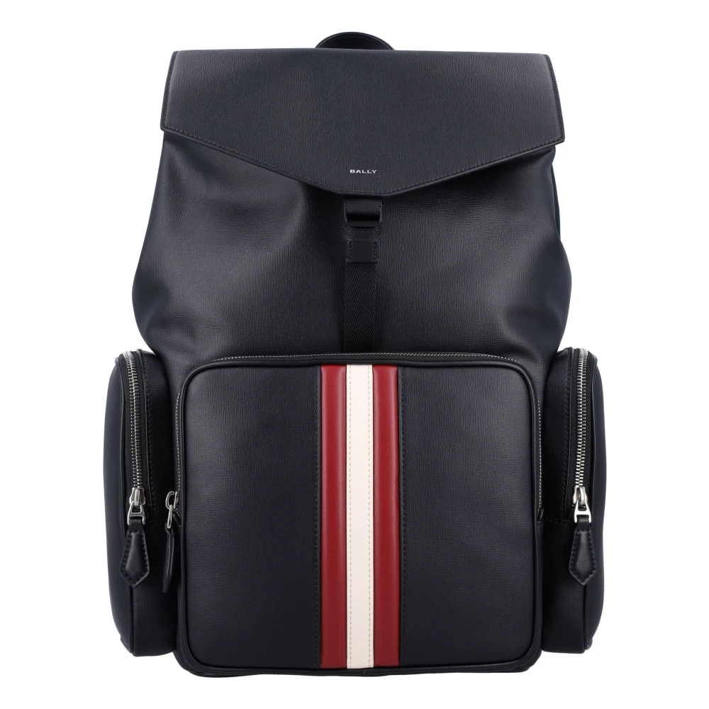 Bally Mythos Rugzak Zwart+Rood Bone+Pall Black Heren