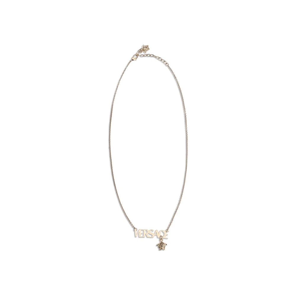 Versace Kvinno Gul Accessoarer Dam, One Size, Logohalsband Med Medusa-Pendant