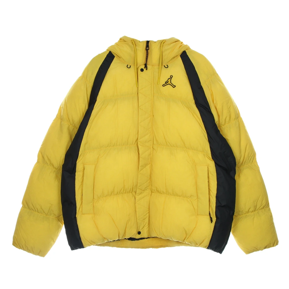 Jordan Waterafstotende Pufferjas met capuchon Yellow Heren