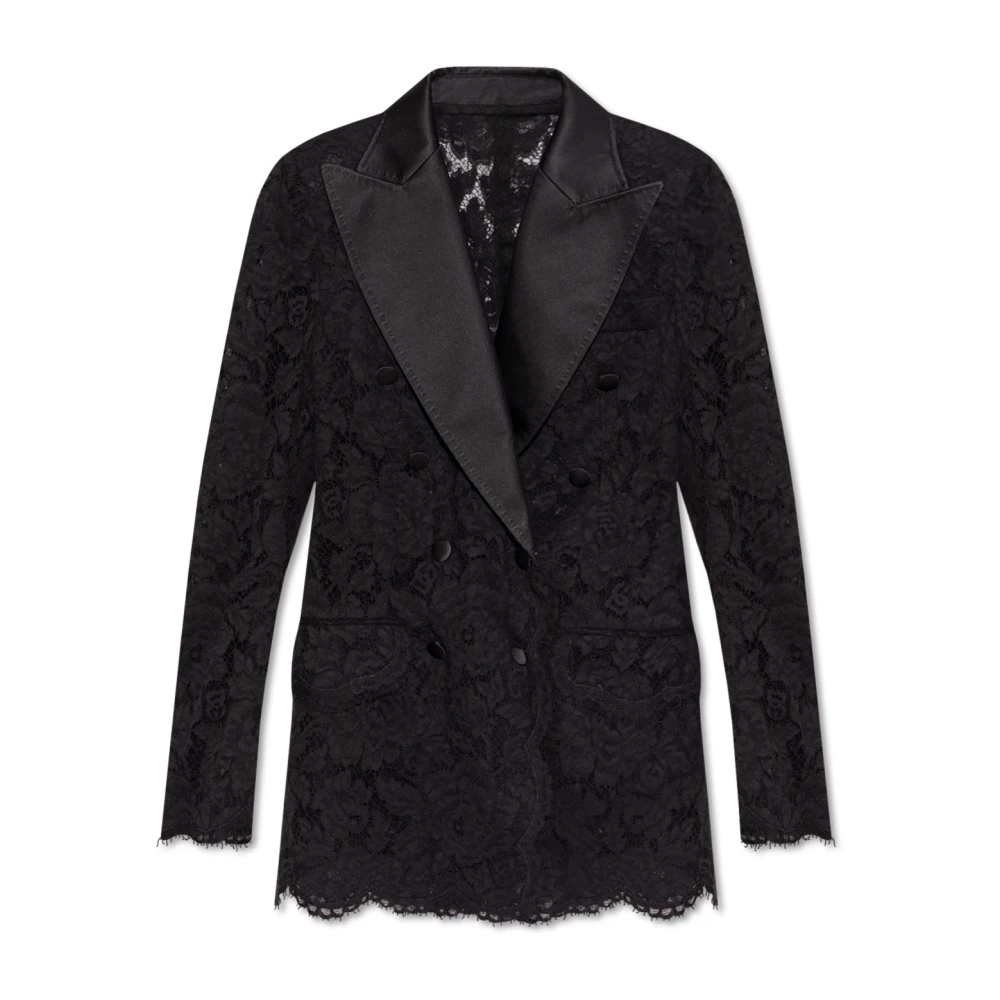 Dolce & Gabbana Kanten blazer Black Dames