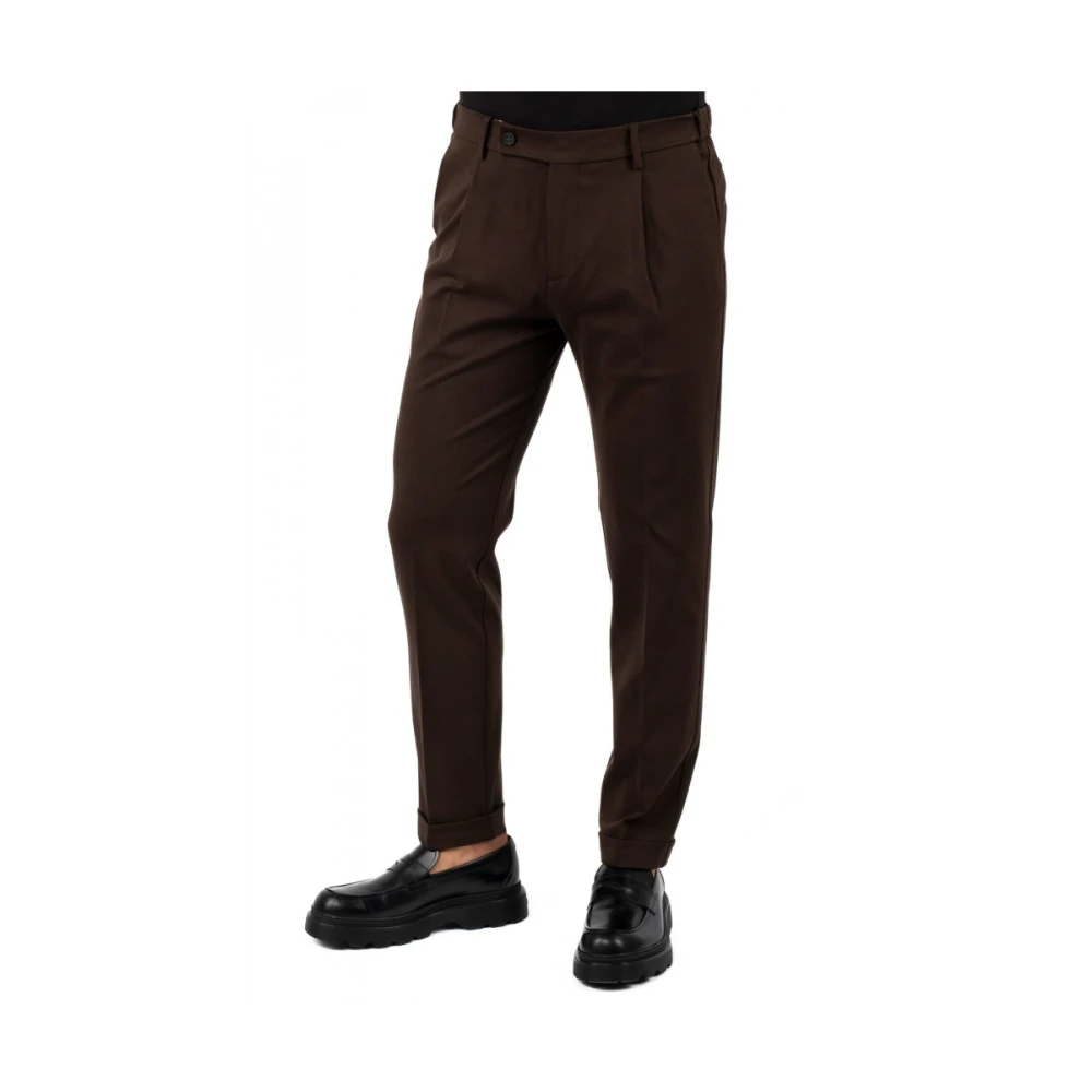 Berwich Herenbroek Stijlvolle Collectie Brown Heren
