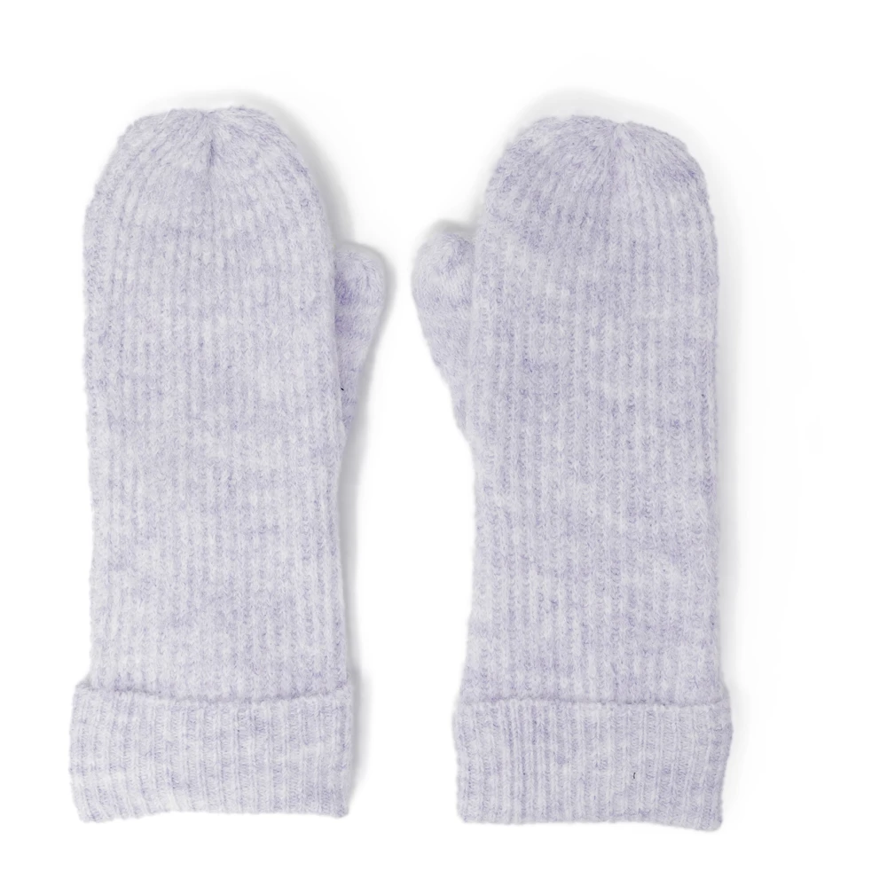 Vero Moda Rib Wanten Herfst Winter Collectie Handschoenen Purple Dames