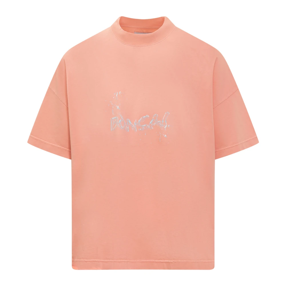 Bonsai Oversized T-Shirt met Print op de Voorkant Orange Heren