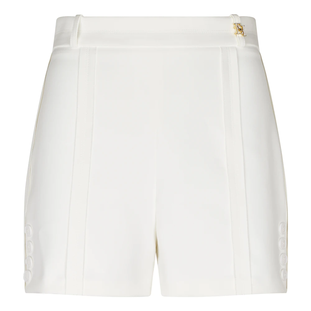 Elisabetta Franchi White Shorts - Female - Short Shorts - 2XL - Shorts