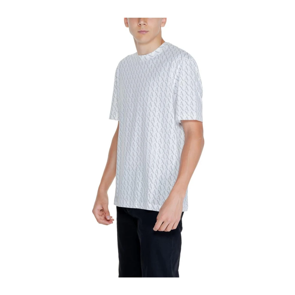 Armani Exchange Wit Klassiek Katoenen T-Shirt White Heren