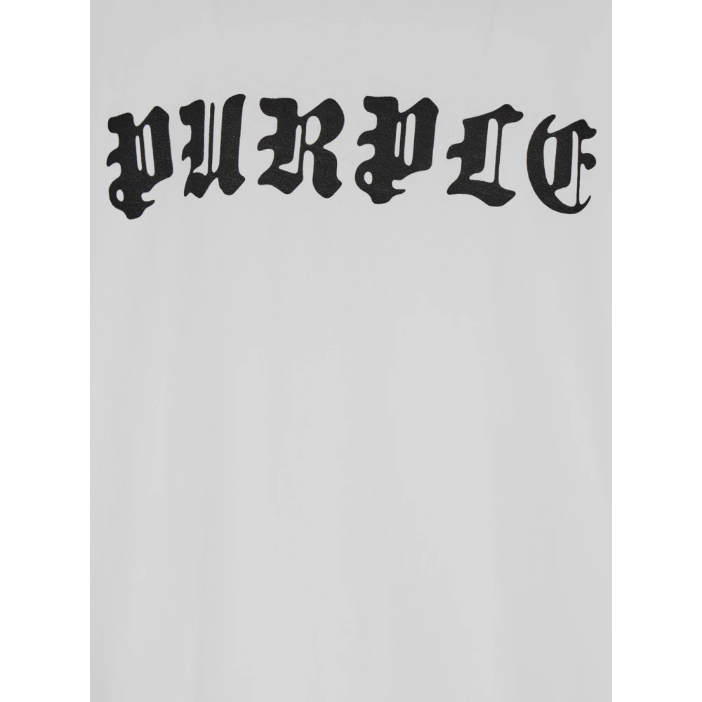 Purple Brand Gotic Logo T-shirts en Polos White Heren