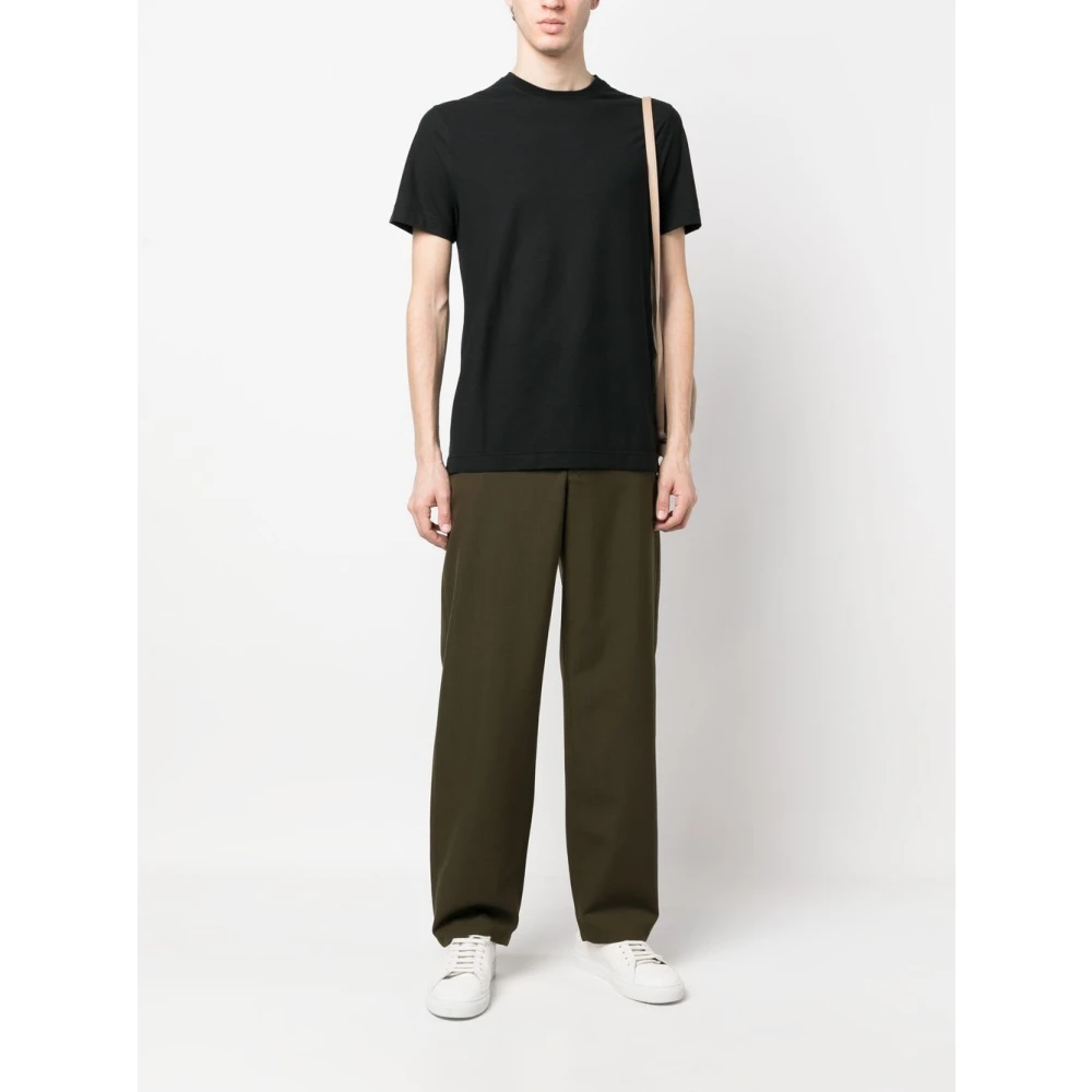 Zanone Klassiek T-shirt voor mannen Black Heren